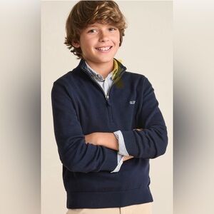 Vineyard Vines Boys’ Quarter Zip Sweater Size 7